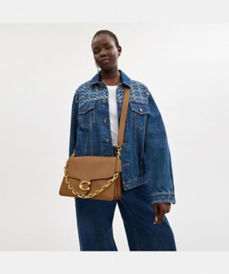 ウォッシュドデニム★COACH★チェーン タビー ショルダー 3WAY 新作】COACH チェーン タビー ショルダーバッグ デニム 3WAY